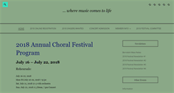 Desktop Screenshot of brookhavenchoral.org